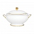 Супница, объем 3280 мл, набор столовой посуды  PREMIUM GOLD, фарфор