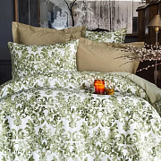 картинка Комплект постельного белья ISSIMO, семейный (толеное молоко)  магазин «Аура Дома»