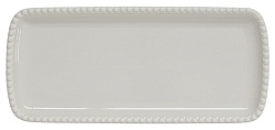 Блюдо сервировочное фарфоровое TIFFANY GREY, размер: 36x16 см