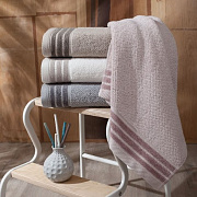 картинка Полотенце махровое ZUMA, состав: 100% хлопок, размер: 70х140 см, цвет: розовый  магазин «Аура Дома»