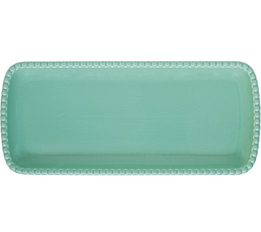 Блюдо сервировочное фарфоровое TIFFANY AQUAMARINE, размер: 36x16 см