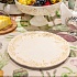 Блюдо круглое керамическое "Виноград", д. 35 см, бежевое