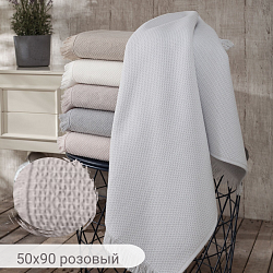 Полотенце махровое BERNINI, состав: 100% хлопок, размер: 50х90 см, цвет: розовый