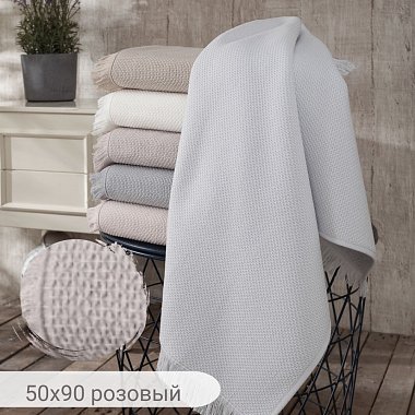 Полотенце махровое BERNINI, состав: 100% хлопок, размер: 50х90 см, цвет: розовый