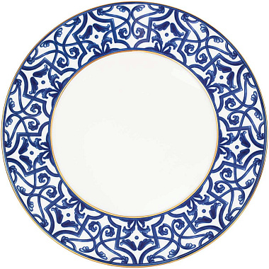 Тарелка десертная фарфоровая PETALA SIMPLES BLUE LEGACY, д. 23 см