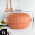 Емкость для запекания с крышкой Roaster Maxi размер 34,0 x 19,0 x 45,0 cm цвет терракот примерно на 8 человек