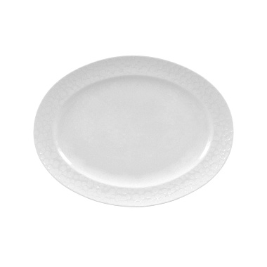 Блюдо овальное, 29 см, фарфор, серия  STRAVAGANZA WHITE