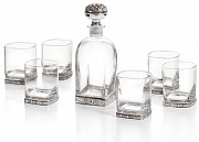 картинка Набор для виски: декантер и 6 бокалов, ROSSINI в подарочной упаковке Gamma магазин «Аура Дома»