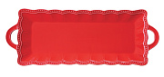 Блюдо сервировочное фарфоровое ELITE RED, размер: 43x16 см  магазин «Аура Дома»