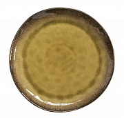Блюдце сервировочное керамическое KOSMOS OCRA, д. 20,5 см