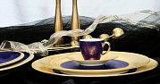 Набор столовой посуды обеденный, 41 предмет, фарфор, серия GOLDEN VELVET PORCEL магазин «Аура Дома»