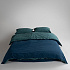 Комплект постельного белья DRESS BLUE-DARK GREEN, состав: 100% хлопок, размер: евро