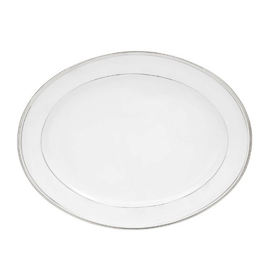 Блюдо овальное фарфоровое OLYMPUS PLATINE, размер: 29х22 см